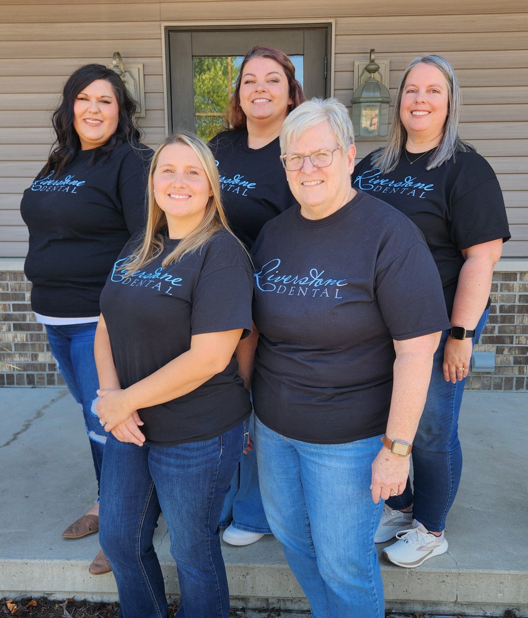 Riverstone Dental assistants and patient